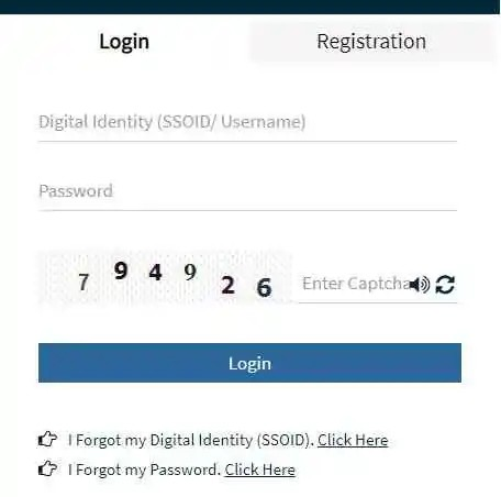 SSO ID Registration (Citizens, Udhyog & Govt. Employee)